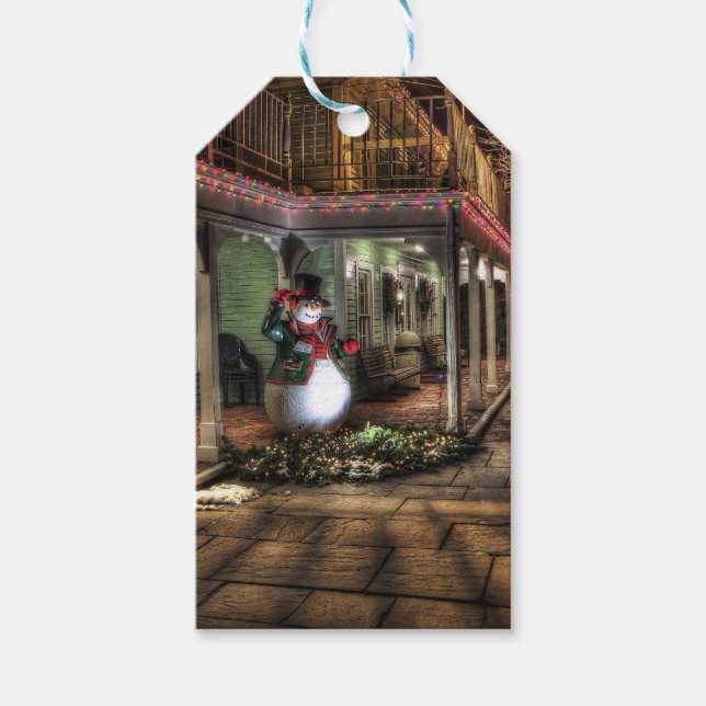 Etiquetas Para Regalos Navidades Snowman (Anverso)