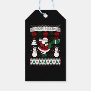 Etiquetas Para Regalos Navidades Suéter feo Kenosha Wisconsin