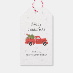 Etiquetas Para Regalos Navidades Viernes Rojo Camión