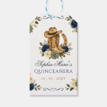 Navy Gold Western Caballo Floral Charra Quinceañer