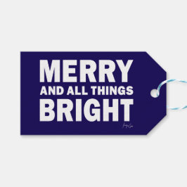 Etiquetas Para Regalos Navy & White Gift Tag | Merry & All Things Bright
