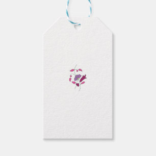 Etiquetas Para Regalos Ndrrmc Estilo, Suave Púrpura, Jazzberry Jam