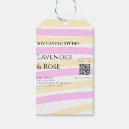 Etiquetas Para Regalos negocio de velas de soja con rosa lavanda añade có