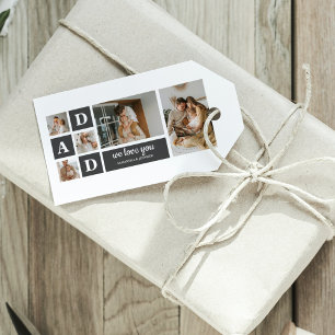 Etiquetas Para Regalos Negro moderno   Fotografía del Collage   El mejor 