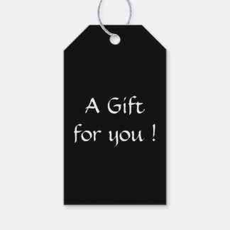 Etiquetas Para Regalos Negro sólido