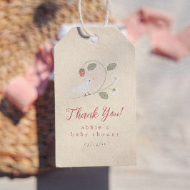 Etiquetas Para Regalos Nesting Party Strawberry Bird Girl Baby Shower