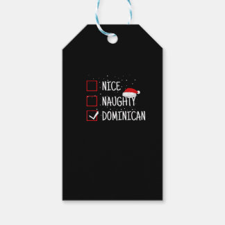 Etiquetas Para Regalos Nice Naughty Dominican Christmas List 