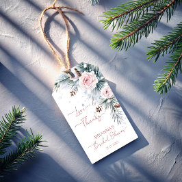 Etiquetas Para Regalos Nieve enamorada de pino nevado ducha de novia favo