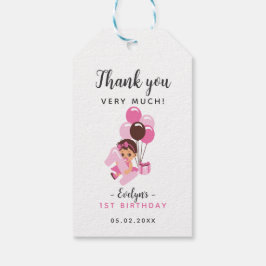 Etiquetas Para Regalos Niña con Chupete Cumpleaños Gracias 