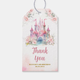 Etiquetas Para Regalos Niña Princesa Real Castillo 5 Cumpleaños Gracias