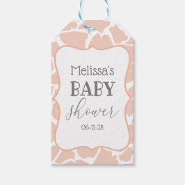 Etiquetas Para Regalos Niña Rosa Giraffe