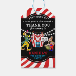 Etiquetas Para Regalos Niños Divertidos del Circo | Gracias por Cumpleaño