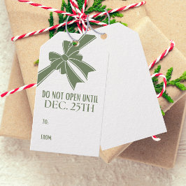Etiquetas Para Regalos No Abrir Hasta Navidad Santa