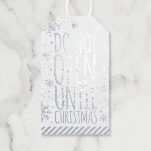 Etiquetas Para Regalos No abrir hasta que Navidades Moda y elegancia