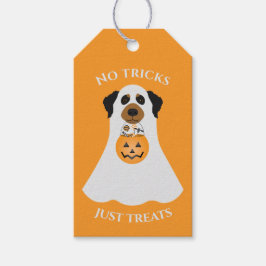Etiquetas Para Regalos No hay trucos que solo trate a perro de Halloween