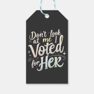 Etiquetas Para Regalos No me mires, voté por su Kamala Harris