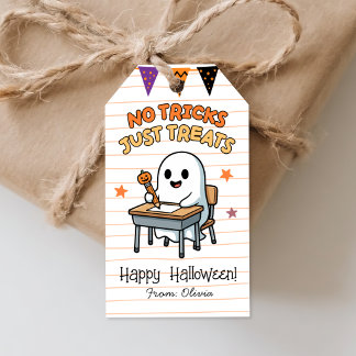 Etiquetas Para Regalos No Trucos Solo Golosinas, Dulces Para Una Fiesta D