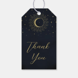 Etiquetas Para Regalos Noche de Estrellas de Oro Estallido Celestial de L