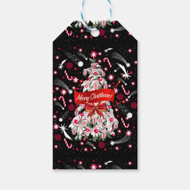 Etiquetas Para Regalos Noche estrellada (Anverso)