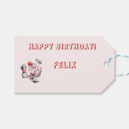 Etiquetas Para Regalos Nombre de Fiesta de niños de cumpleaños feliz de l