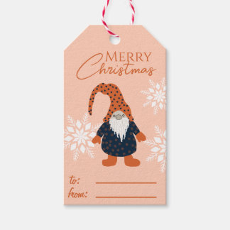 Etiquetas Para Regalos Nombre de Gnomos de Navidad Personalizados