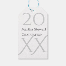 Etiquetas Para Regalos nombre de graduación en negrita 20XX felicitacione