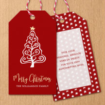 Nombre de guión Árbol de Navidad Alegre Rojo Diver