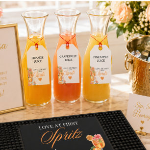 Etiquetas Para Regalos Nombre de la ducha nupcial de Amor a Primera Sprit