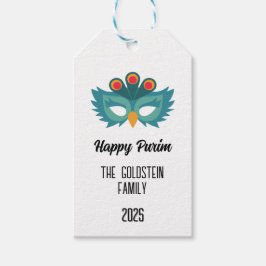 Etiquetas Para Regalos Nombre de la familia del disfraz de máscaras de bú