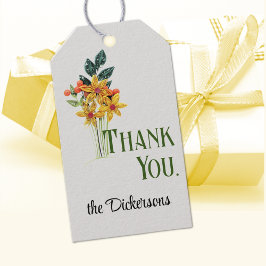 Etiquetas Para Regalos Nombre, Gracias, Flores De Papel Cuchilladas