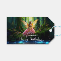 Nombre personalizado Hada Bosque Forestal Feliz Cu