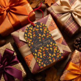 Etiquetas Para Regalos Nombre personalizado Hojas de otoño