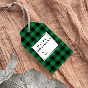 Etiquetas Para Regalos Nombre verde del navidad del modelo de la tela