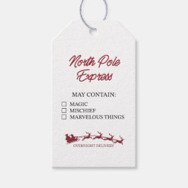Etiquetas Para Regalos North Pole Express