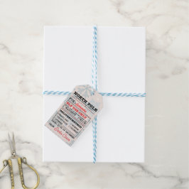 Etiquetas Para Regalos North Pole Express: Special Delivery Tag