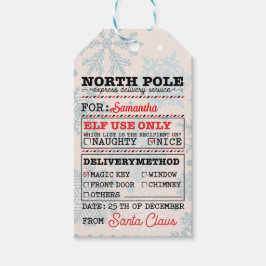 Etiquetas Para Regalos North Pole Express: Special Delivery Tag