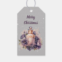 Nostálgica gris plateado Feliz Navidad