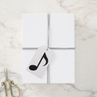 Etiquetas Para Regalos Nota musical minimalista - Estilo de pincel de tin