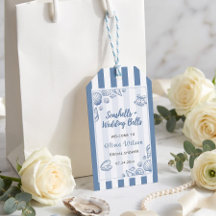 Novia Caracola Azul Náutico Personalizado