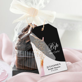 Etiquetas Para Regalos Novia en favor de ducha de novia negra