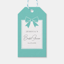 Novia y compañía Verde azulada Blue Bow Bridal Sho