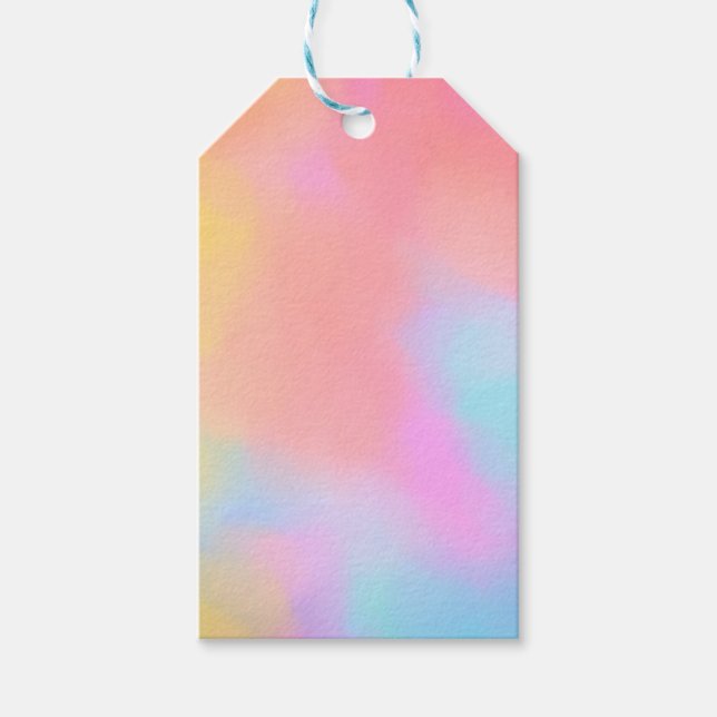 Etiquetas Para Regalos nube de arcoíris (Anverso)