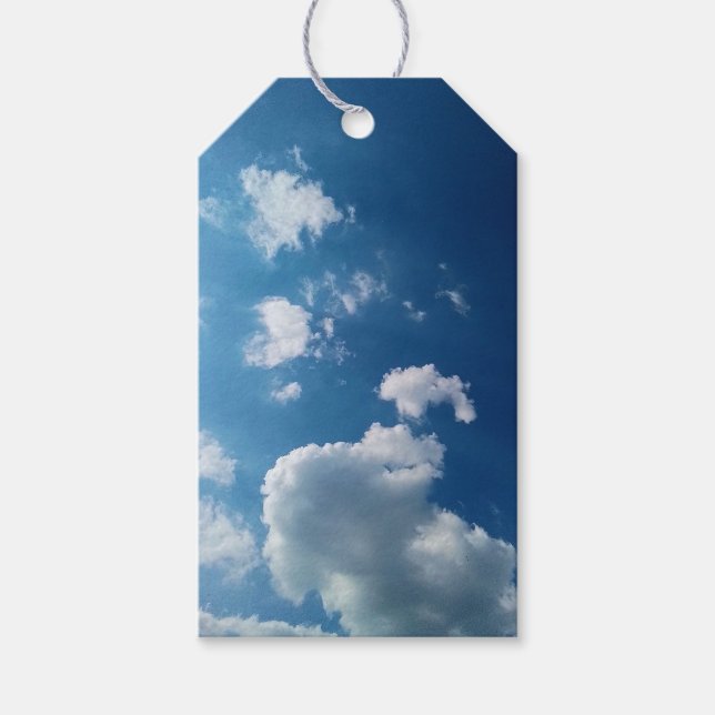 Etiquetas Para Regalos Nube grande (Anverso)