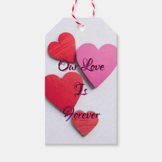 Etiquetas Para Regalos Nuestro Amor Es Para Siempre Corazón -