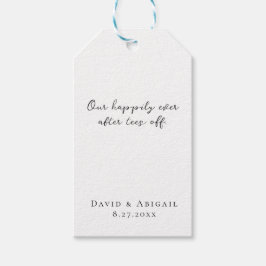 Etiquetas Para Regalos 'Nuestro Feliz Para Siempre Comienza' Boda Persona