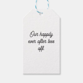 Etiquetas Para Regalos 'Nuestro Feliz Para Siempre Comienza' Favor de Bod