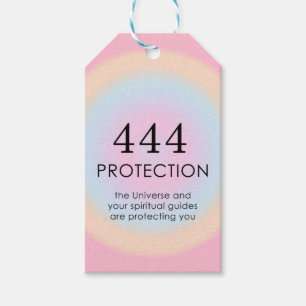 Etiquetas Para Regalos Números de Aura Angel modernos Numerología 444