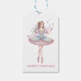 Etiquetas Para Regalos Nutcracker Ballet Pink Ballerina Watercolor