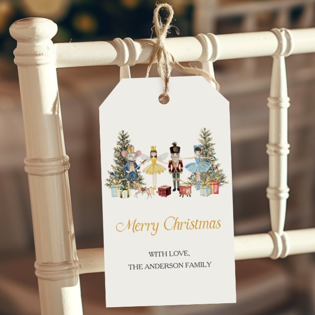 Etiquetas Para Regalos Nutcracker Feliz Navidad  (Subido por el creador)