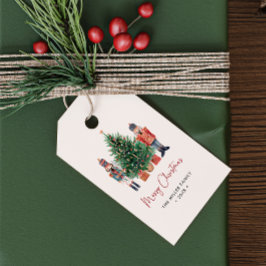 Etiquetas Para Regalos Nutcracker Navideño de Navidad